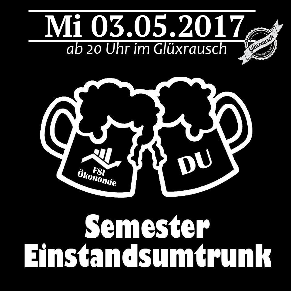 Zum Artikel "Einladung zum „Einstandsumtrunk“ der FSI Ökonomie"