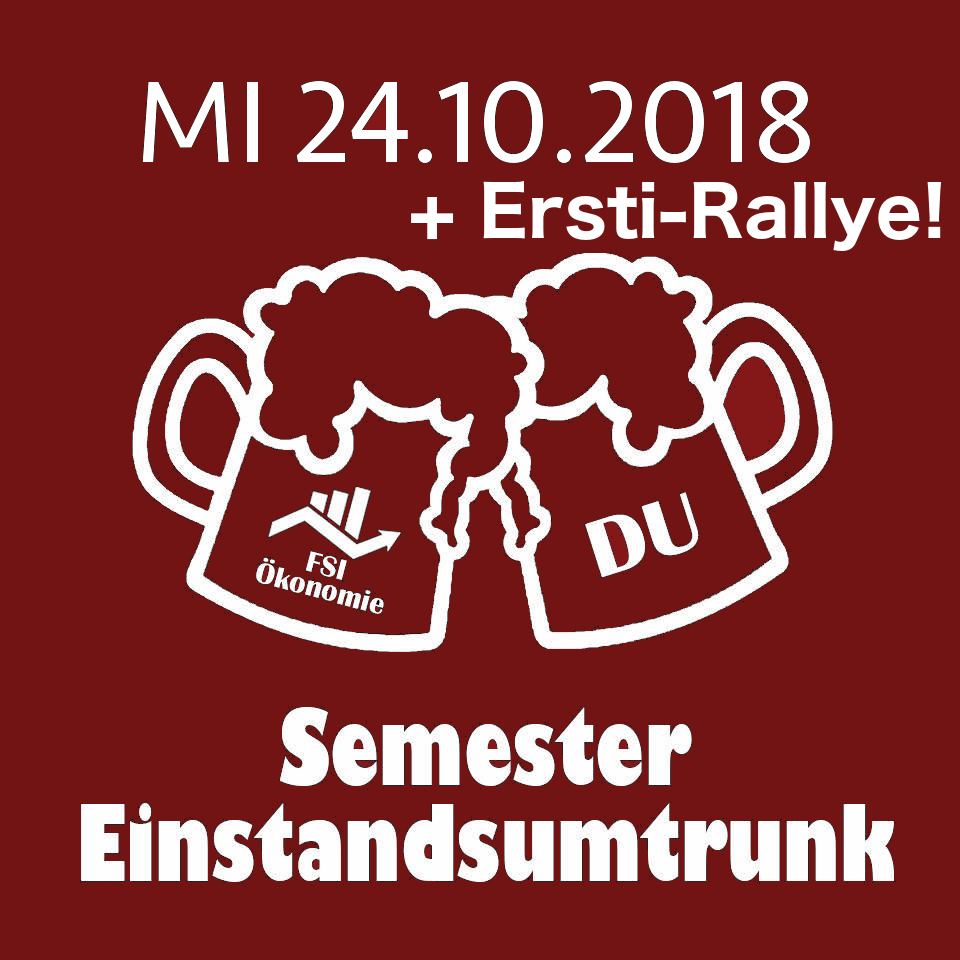 Zum Artikel "Einladung zum Einstandsumtrunk der FSI Ökonomie"